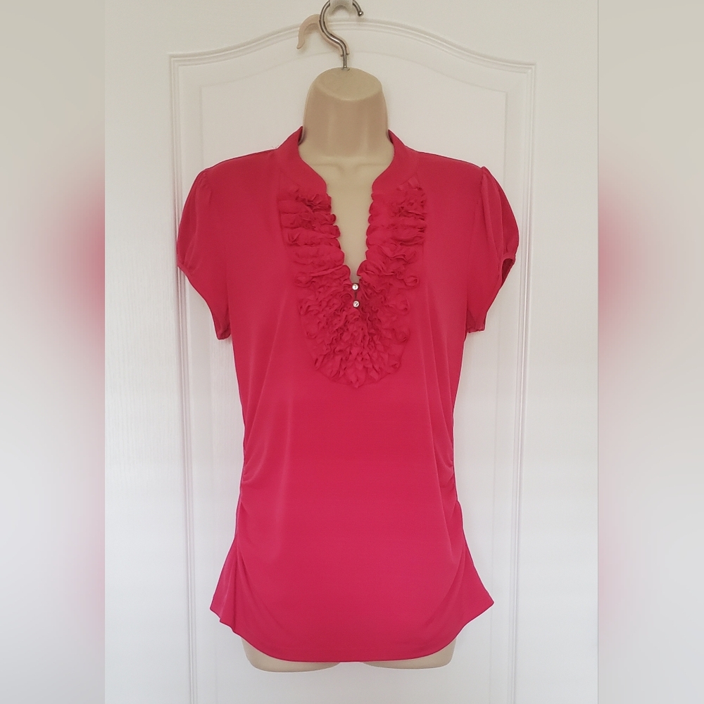 Free to luv Women's Hot Pink Shirt - Picture 2 of 6